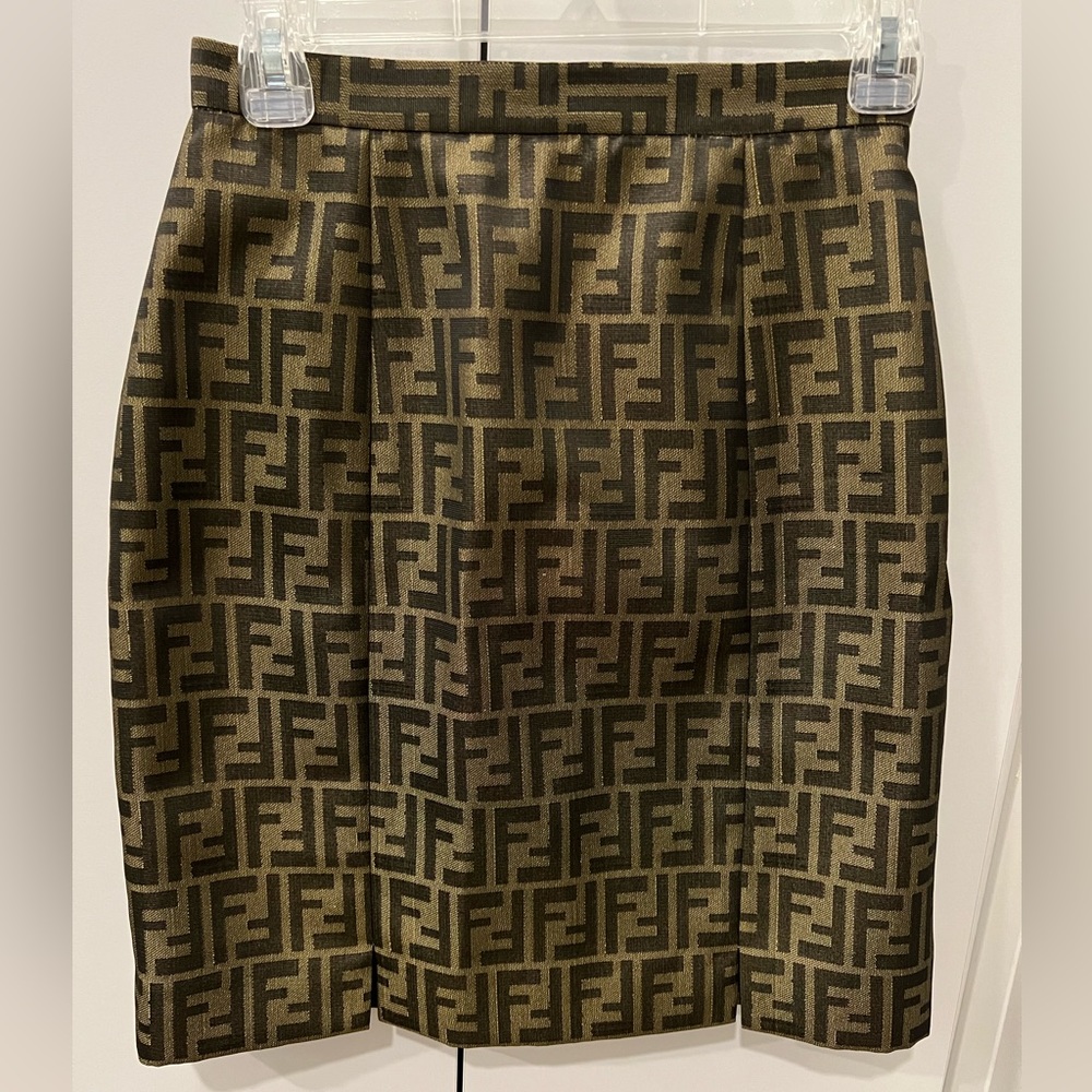 Vintage Fendi knee length skirt